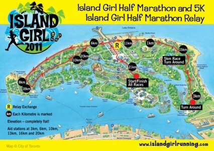 Map of the Island Girl Route
